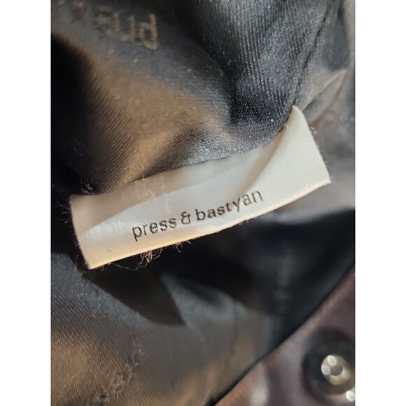 Vtg Press & Bastyan Italian Leather suede Dark Brown Tote Bag Large Rare EUC - Picture 11 of 16